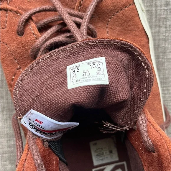 Van's Leather Chukka Style Skate Shoes M8.5 W10 - Picture 9 of 9